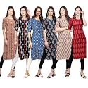 Pinkmint Women39s Crepe Digital Print Straight Kurta