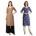 Pinkmint Women39s Crepe Digital Print Straight Kurta