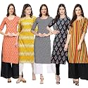 Pinkmint Women39s Crepe Digital Print Straight Kurta