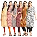 Pinkmint Women39s Crepe Digital Print Straight Kurta