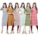 Pinkmint Women39s Crepe Digital Print Straight Kurta