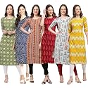 Pinkmint Women39s Crepe Digital Print Straight Kurta