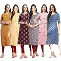 Pinkmint Women39s Crepe Digital Print Straight Kurta