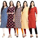 Pinkmint Women39s Crepe Digital Print Straight Kurta