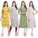 Pinkmint Women39s Crepe Digital Print Straight Kurta