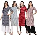 Pinkmint Women39s Crepe Digital Print Straight Kurta