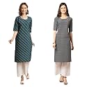 Pinkmint Women39s Crepe Digital Print Straight Kurta