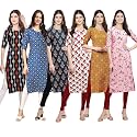 Pinkmint Women39s Crepe Digital Print Straight Kurta