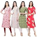 Pinkmint Women39s Crepe Digital Print Straight Kurta