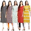 Pinkmint Women39s Crepe Digital Print Straight Kurta