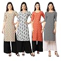 Pinkmint Women39s Crepe Digital Print Straight Kurta