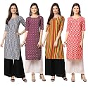 Pinkmint Women39s Crepe Digital Print Straight Kurta