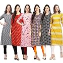 Pinkmint Women39s Crepe Digital Print Straight Kurta
