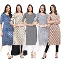 Pinkmint Women39s Crepe Digital Print Straight Kurta