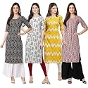 Pinkmint Women39s Crepe Digital Print Straight Kurta