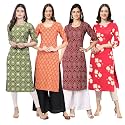 Pinkmint Women39s Crepe Digital Print Straight Kurta