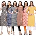 Pinkmint Women39s Crepe Floral Regular Kurta