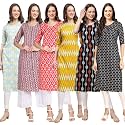 Pinkmint Women39s Crepe Floral Regular Kurta