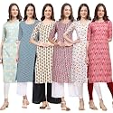 Pinkmint Women39s Crepe Floral Regular Kurta