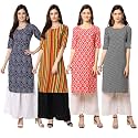 Pinkmint Women39s Crepe Floral Regular Kurta