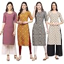 Pinkmint Women39s Crepe Floral Regular Kurta