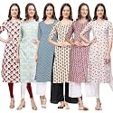 Pinkmint Women39s Crepe Floral Regular Kurta