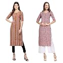Pinkmint Women39s Crepe Floral Regular Kurta