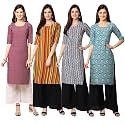 Pinkmint Women39s Crepe Floral Regular Kurta