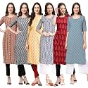 Pinkmint Women39s Crepe Floral Regular Kurta