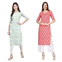 Pinkmint Women39s Crepe Floral Regular Kurta