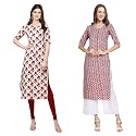 Pinkmint Women39s Crepe Floral Regular Kurta