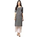 Pinkmint Women39s Crepe Grey Color Floral Printed