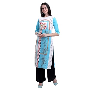 Pinkmint Womens Crepe Kurta