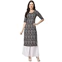 Pinkmint Women39s Crepe Grey Color Floral Printed