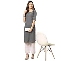 Pinkmint Women39s Crepe Grey Color Floral Printed