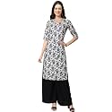 Pinkmint Women39s Crepe Grey Color Floral Printed