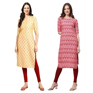 Pinkmint Womens Crepe Regular Kurta