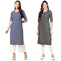 Pinkmint Women39s Crepe Regular Kurta