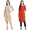 Pinkmint Women39s Crepe Regular Kurta