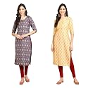 Pinkmint Women39s Crepe Digital Print Straight Kurta