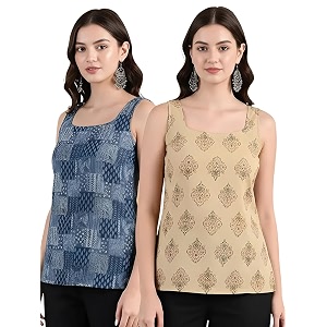 Pinkmint Women Cotton Blend Printed Short Kurti
