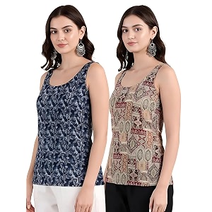 Pinkmint Women Cotton Blend Printed Short Kurti