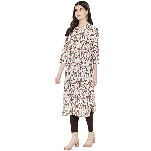 Pinkmint Women Cotton Kurti ll Stright Printed