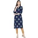 Pinkmint Women Cotton Kurti ll Stright Printed