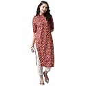 Pinkmint Women Cotton Kurti ll Stright Printed