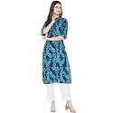 Pinkmint Women Cotton Kurti ll Stright Printed