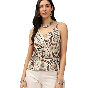 Pinkmint Women Pure Cambric Cotton Printed Peplum
