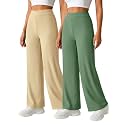 Pinkmint Women’s Palazzo Pants High Waist | Wide Leg Stretchable Trousers | Elastic Waist Flared Pants | Casual, Office, Travel, Lounge Stylish Comfortable Bottom Wear
