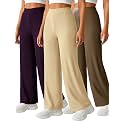 Pinkmint Women’s Palazzo Pants High Waist | Wide Leg Stretchable Trousers | Elastic Waist Flared Pants | Casual, Office, Travel, Lounge Stylish Comfortable Bottom Wear