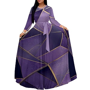 PinkPatty Womens Long Sleeve Maxi Dress Plus